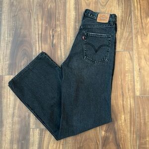 Levi’s Ribcage Wide Leg Jeans 27/32 Black